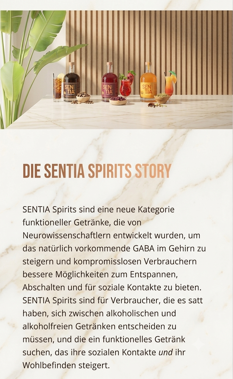 SENTIA GABA GOLD & BLACK – 2er-Bundle alkoholfreier Botanical Drink (0,0 % Alkohol) (2×500 ml)