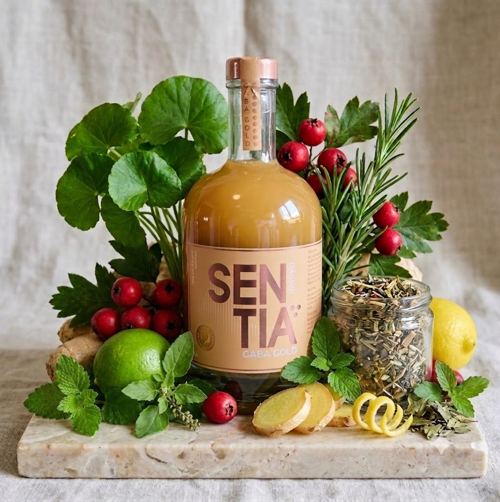 SENTIA GABA GOLD – 2er‑Bundle alkoholfreier Botanical Drink (0,0 %) – 2×500 ml