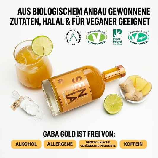 SENTIA GABA GOLD – alkoholfreier Botanical Drink (0,0 %) – 500 ml