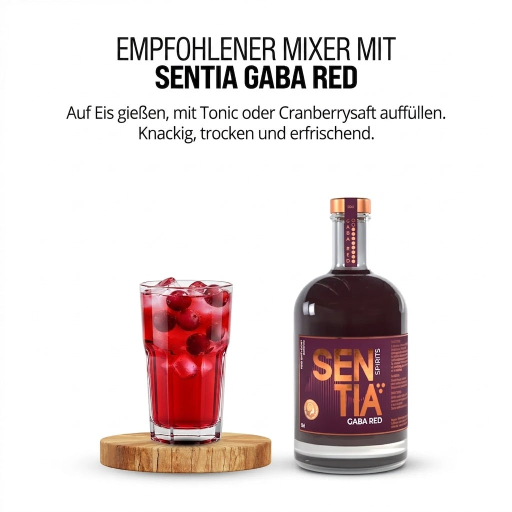 SENTIA GABA RED– alkoholfreier Botanical Drink (0,0 %) – 500 ml