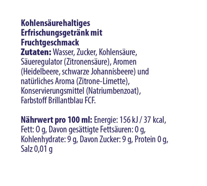 Durstlöscher Blueberry Ice – 12×500 ml (12er Pack)