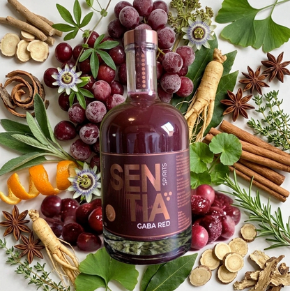 SENTIA GABA RED– alkoholfreier Botanical Drink (0,0 %) – 500 ml
