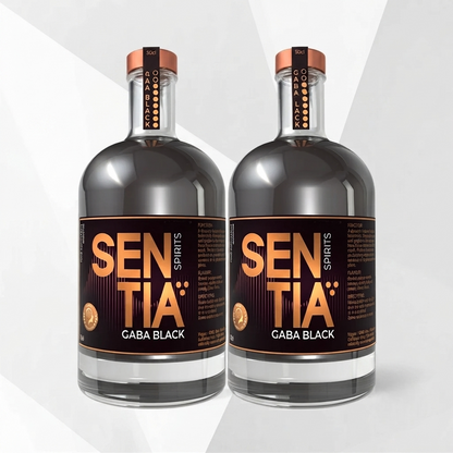 SENTIA GABA BLACK – 2er‑Bundle alkoholfreier Botanical Drink (0,0 %) – 2×500 ml