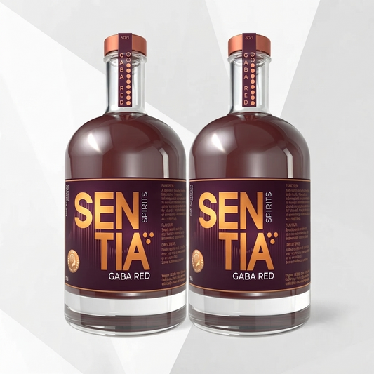 SENTIA GABA RED – 2er‑Bundle alkoholfreier Botanical Drink (0,0 %) – 2×500 ml