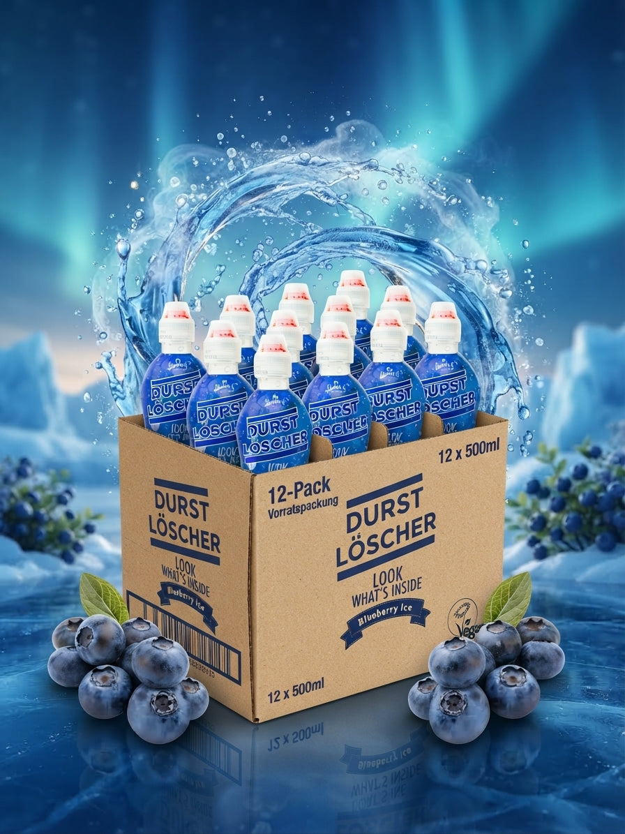Durstlöscher Blueberry Ice – 12×500 ml (12er Pack)