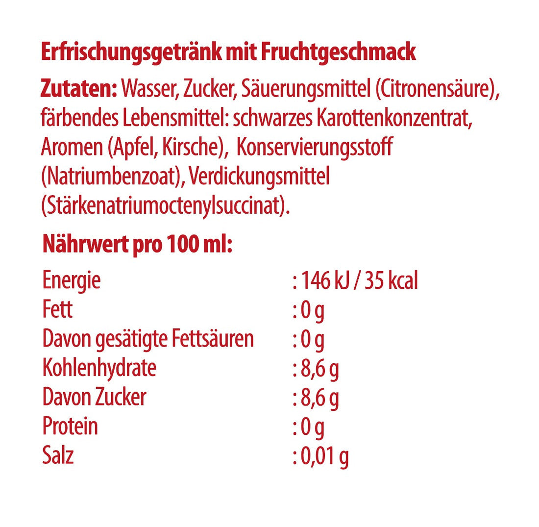 ACR - Durstlöscher - Black Cherry Packung  12 x 500ml