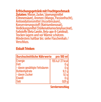 ACR - Durstlöscher Mango Maracuja Packung 12 x 500ml