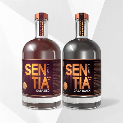 SENTIA GABA RED & BLACK – 2er-Bundle alkoholfreier Botanical Drink (0,0 % Alkohol) 2×500 ml)
