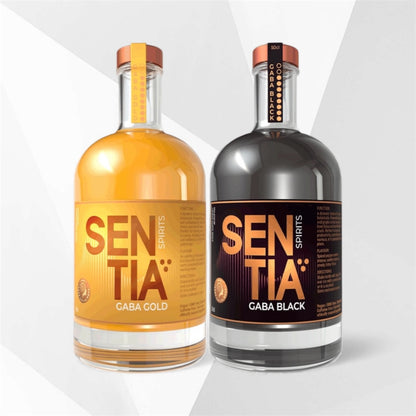SENTIA GABA GOLD & BLACK – 2er-Bundle alkoholfreier Botanical Drink (0,0 % Alkohol) (2×500 ml)