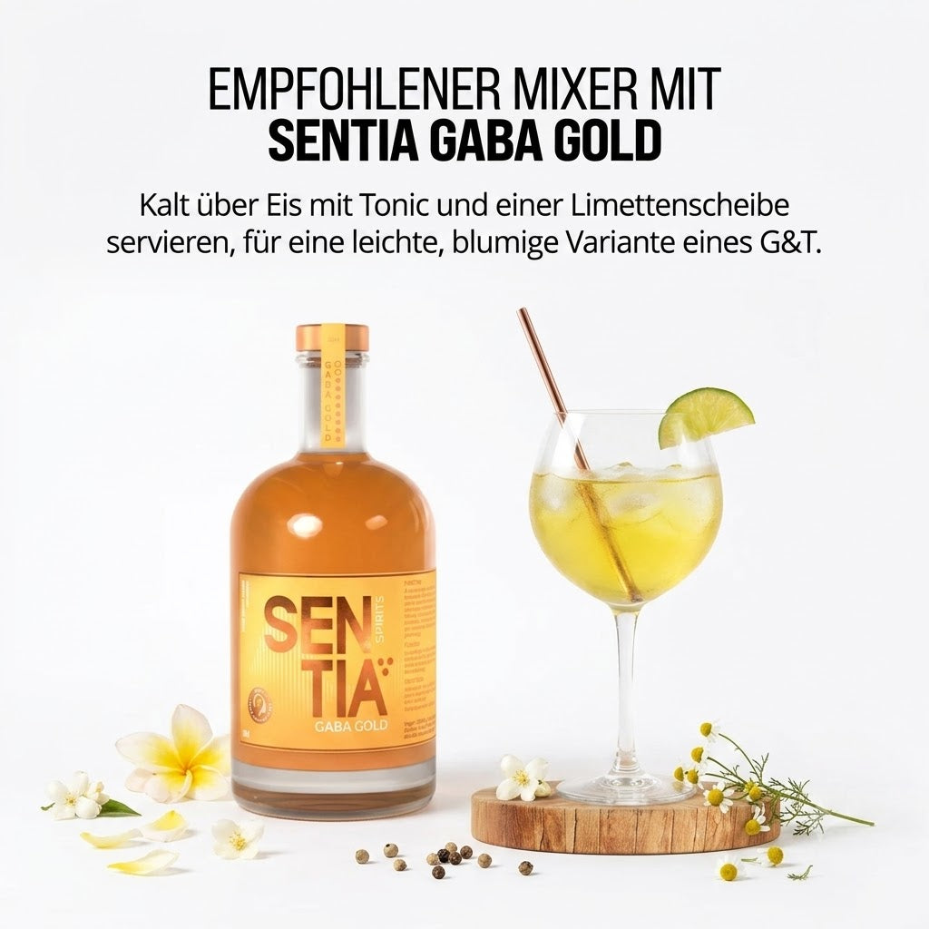 SENTIA GABA GOLD – alkoholfreier Botanical Drink (0,0 %) – 500 ml