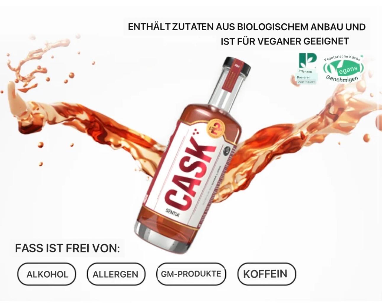 SENTIA CASK (700 ml) – alkoholfreier Botanical (0,0 % Alkohol) Whisky‑Alternative mit Eiche & Vanille